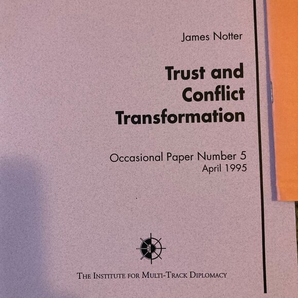5 Pack Set of Institute for Multi-Track Diplomacy Published Educational Papers - Picture 4 of 6